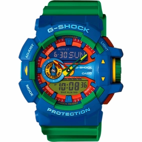 Casio Men's Watch - G-Shock Shock Resistant Green Strap Analog-Digital | GA400-2A