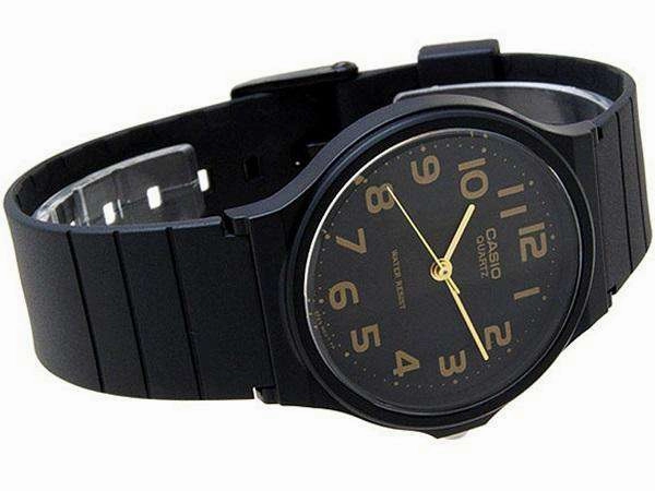 Casio MQ-24-1B2LDF Silicon Black Strap Watch for Men