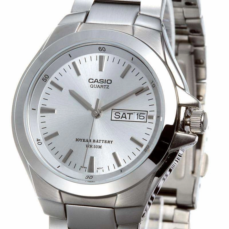 Casio MTP-1228D-7AVDF Silver Stainless Steel Strap Watch for Men