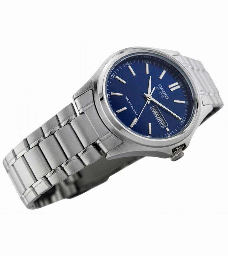 Casio MTP-1239D-2ADF Silver Stainless Steel Strap Watch for Men