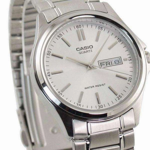 Casio MTP-1239D-7ADF Silver Stainless Steel Strap Watch for Men