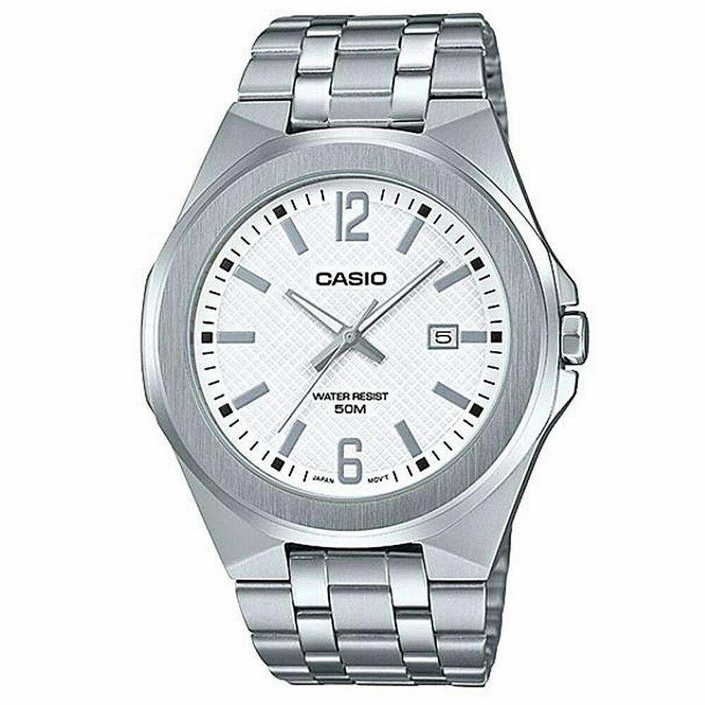 Casio MTP-E158D-7A Silver Stainless Watch for Men