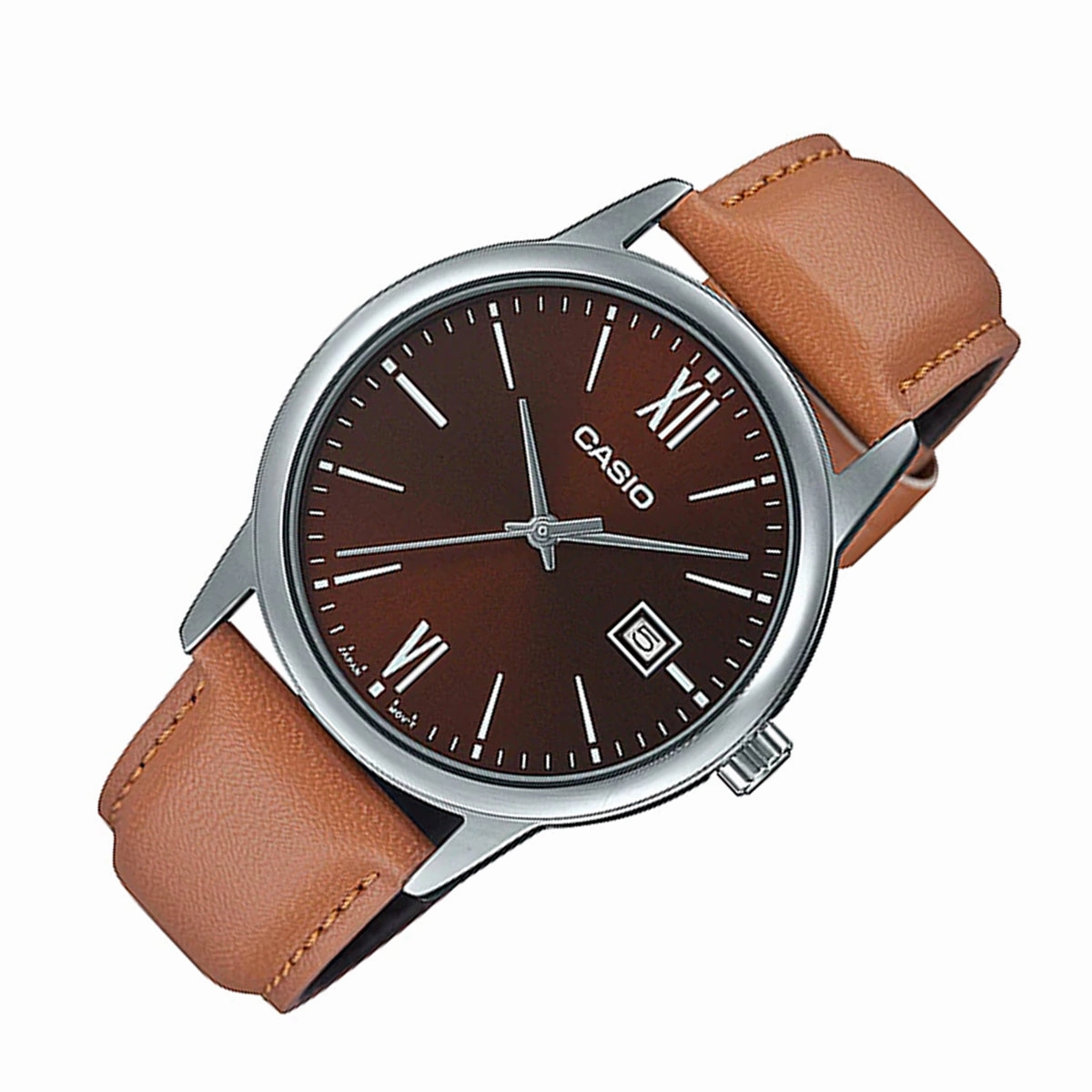 Casio MTP-V002L-5B3 Brown Leather Strap Watch for Men