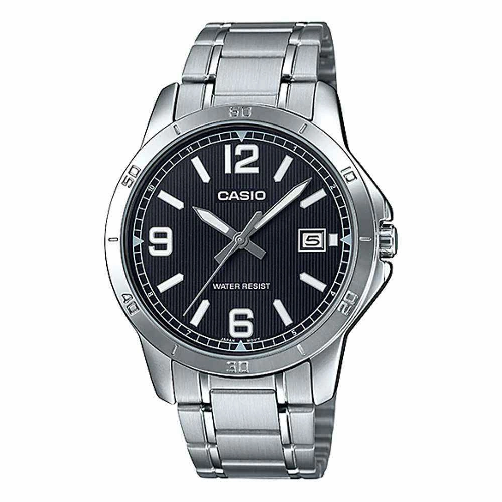 Casio MTP-V004D-1B2 Silver Stainless Watch for Men