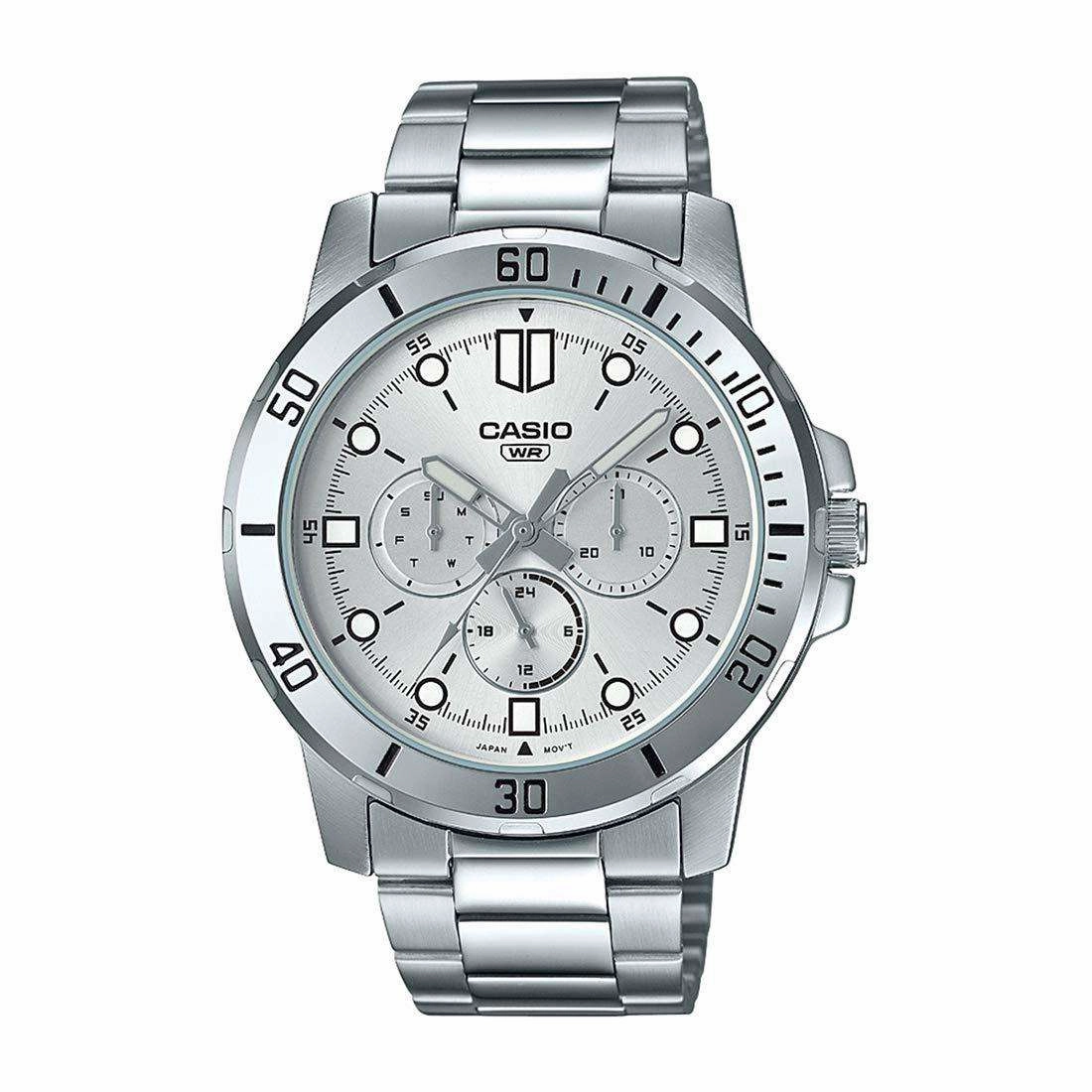 Casio MTP-VD300D-7E Silver Stainless Watch
