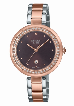 Casio Sheen SHE-4556SPG-5A Analog Stainless Steel Strap Watch For Women