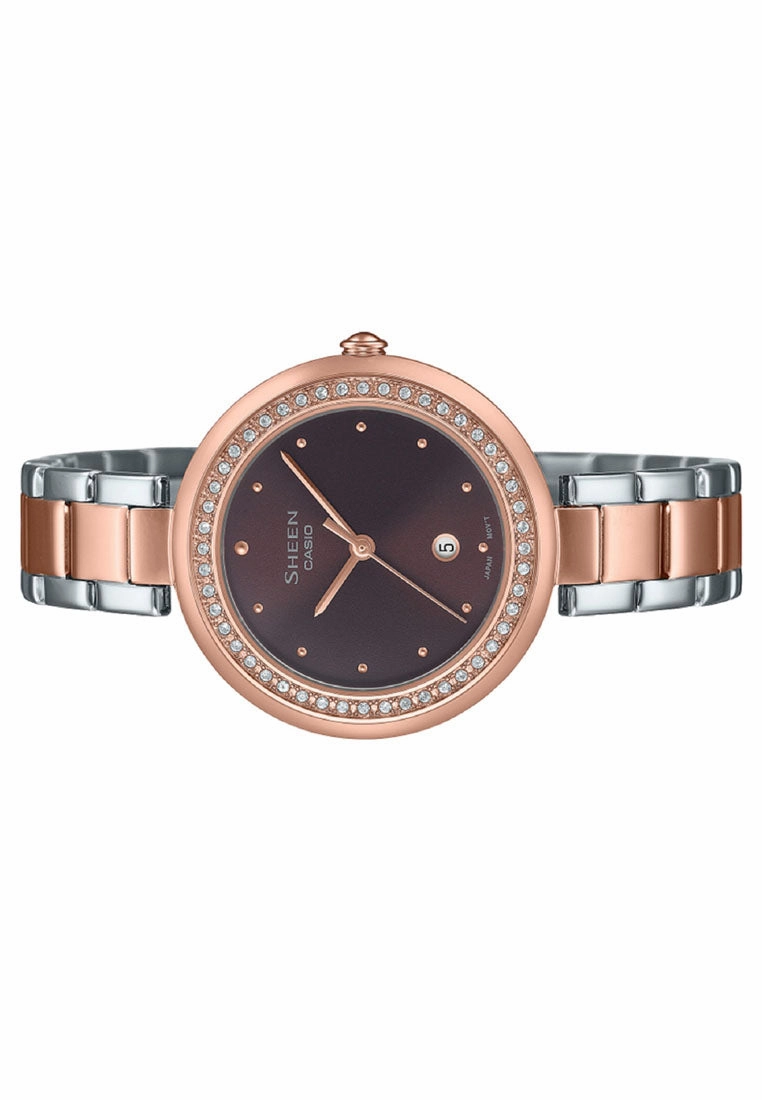 Casio Sheen SHE-4556SPG-5A Analog Stainless Steel Strap Watch For Women