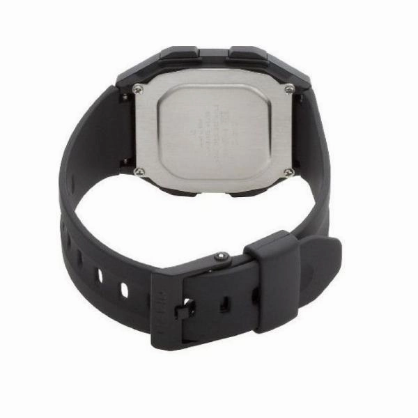 Casio Standard F-201WA-1ADF Black Resin Watch for Men and Women