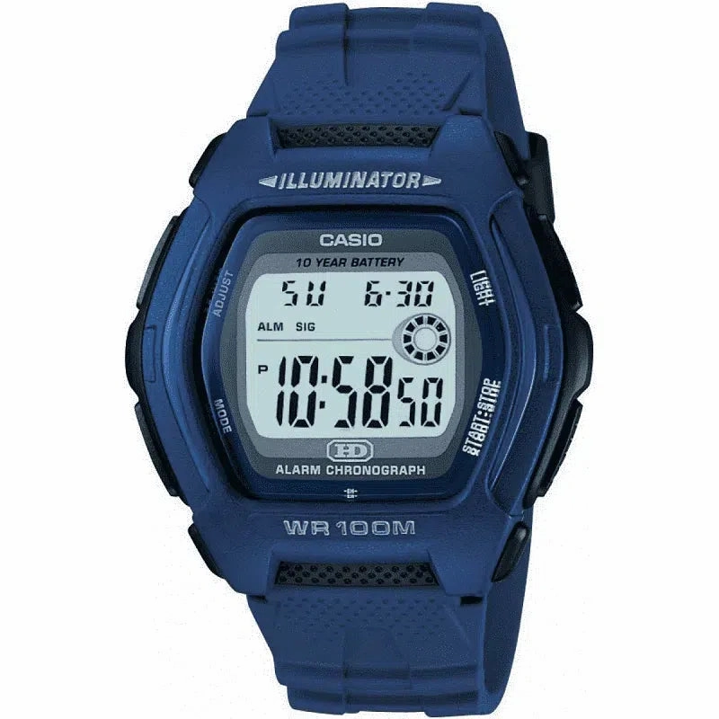 Casio Standard HDD-600C-2A Blue Resin Strap Watch for Men