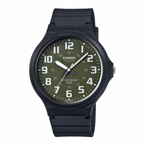 Casio Standard MW-240-3BVDF  Black Resin Strap Unisex Watch