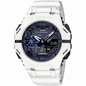 Casio Unisex Analog Digital Watch - G-Shock B001 Series White Strap | GAB001SF-7A