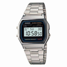 Casio Vintage A158WA-1D Silver Stainless Steel Watch Unisex