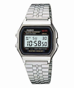 Casio Vintage A159WA-N1 Silver Stainless Watch Unisex