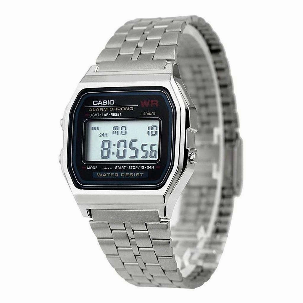 Casio Vintage A159WA-N1 Silver Stainless Watch Unisex