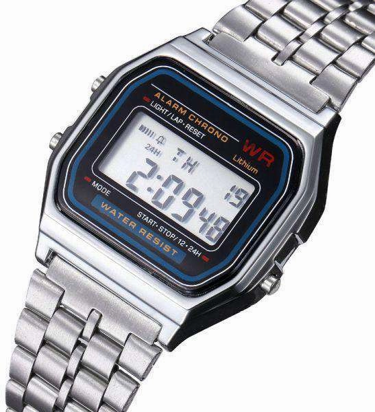 Casio Vintage A159WA-N1 Silver Stainless Watch Unisex