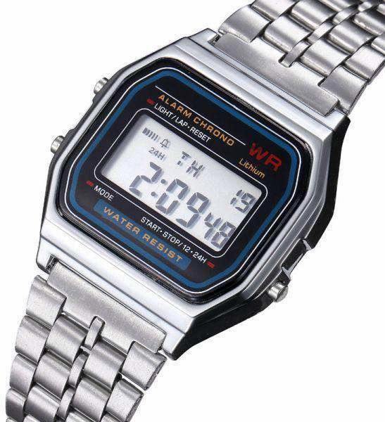 Casio Vintage A159WA-N1 Silver Stainless Watch Unisex
