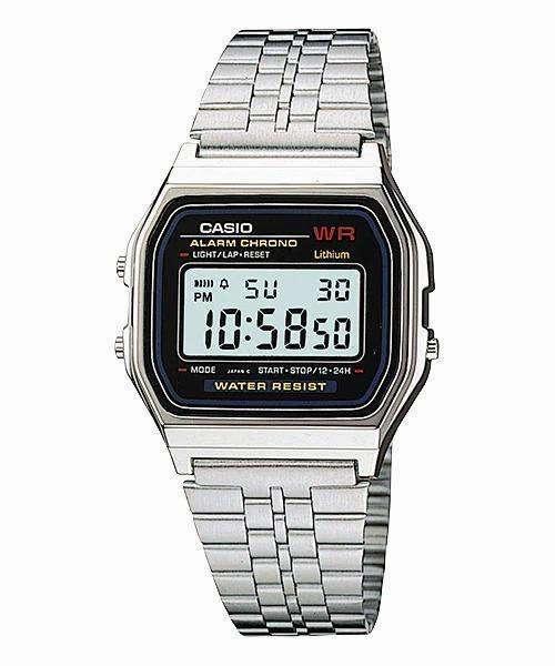 Casio Vintage A159WA-N1 Silver Stainless Watch Unisex