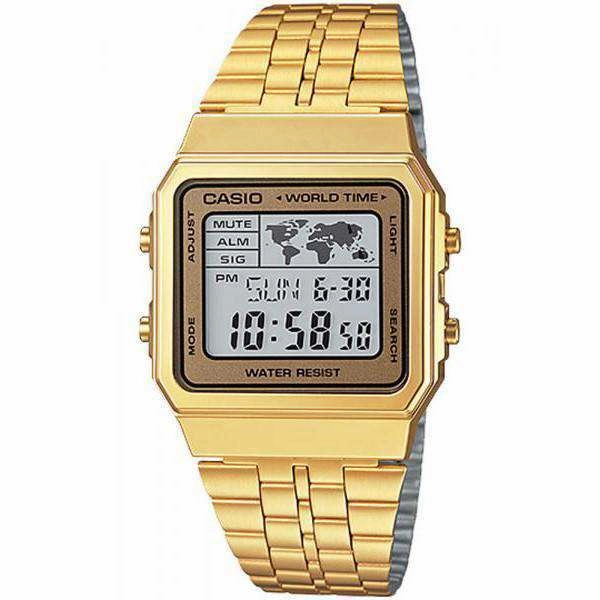Casio Vintage A500WGA-9D Gold Plated Watch Unisex