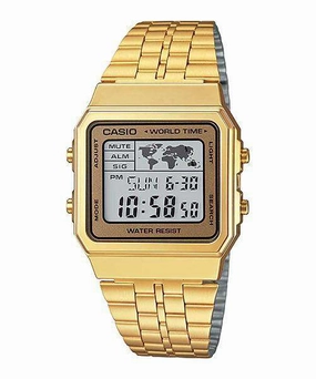 Casio Vintage A500WGA-9D Gold Plated Watch Unisex