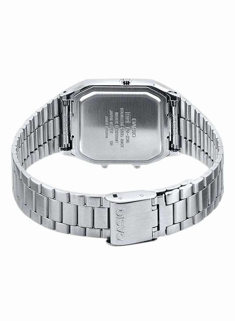 Casio Vintage AQ-230A-1DMQD Silver Stainless Watch For Men and Women