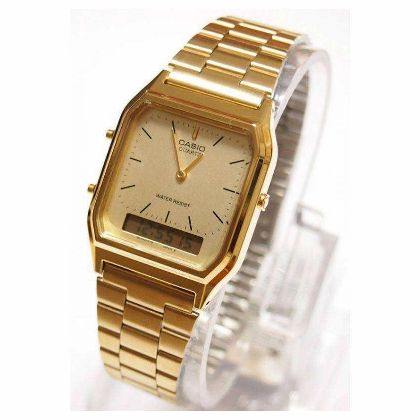 Casio Vintage AQ-230GA-9D Gold Plated Watch Unisex