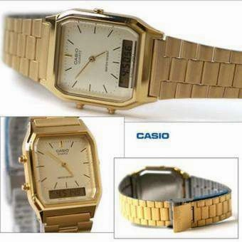 Casio Vintage AQ-230GA-9D Gold Plated Watch Unisex