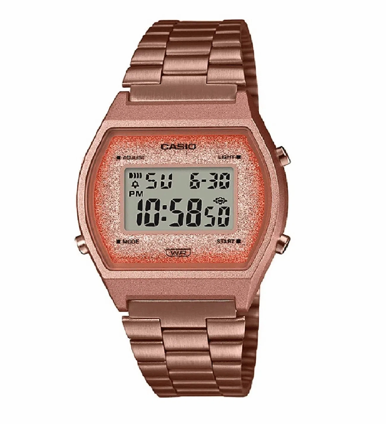 Casio Vintage B640WCG-5DF Rose Gold Stainless Strap Watch for Men and Women