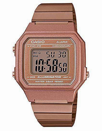 Casio Vintage B650WC-5A Rose Gold Watch for Men and Women