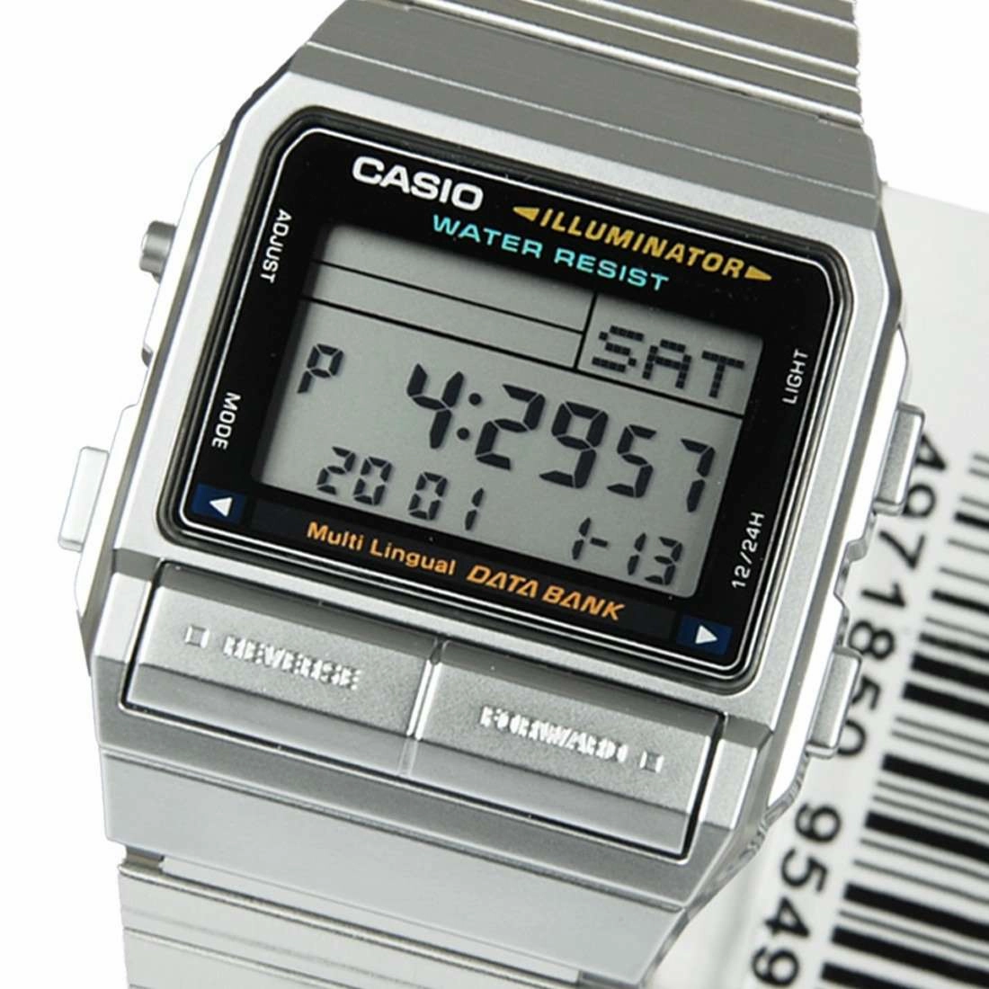 Casio Vintage DB-380-1D Silver Stainless Watch For Men and Women