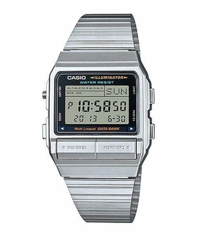 Casio Vintage DB-380-1D Silver Stainless Watch For Men and Women