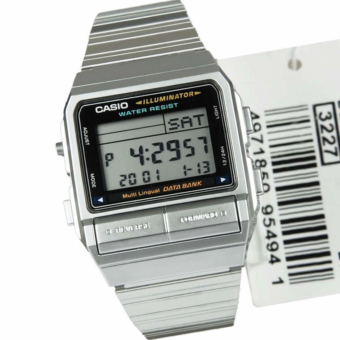 Casio Vintage DB-380-1D Silver Stainless Watch For Men and Women