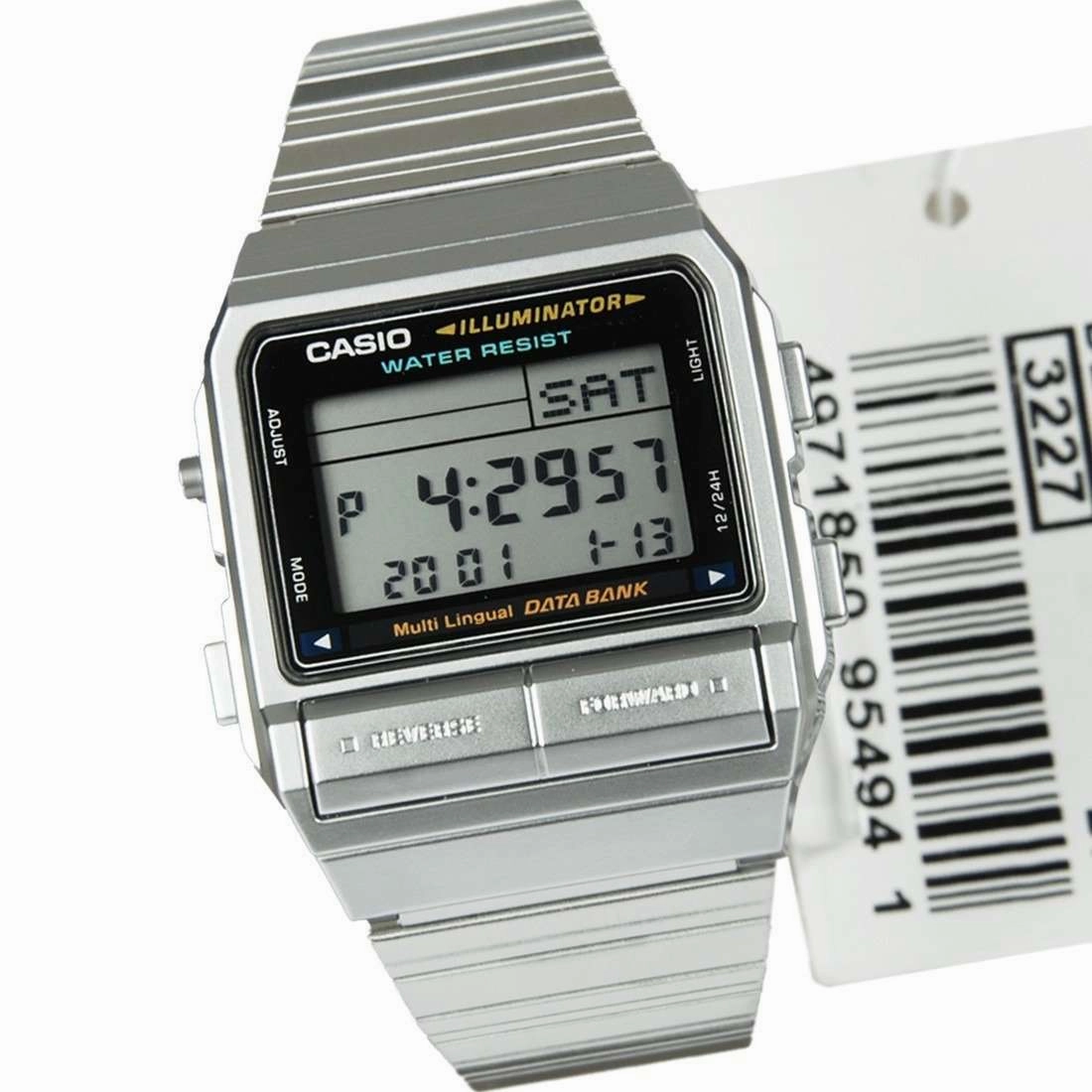 Casio Vintage DB-380-1D Silver Stainless Watch For Men and Women