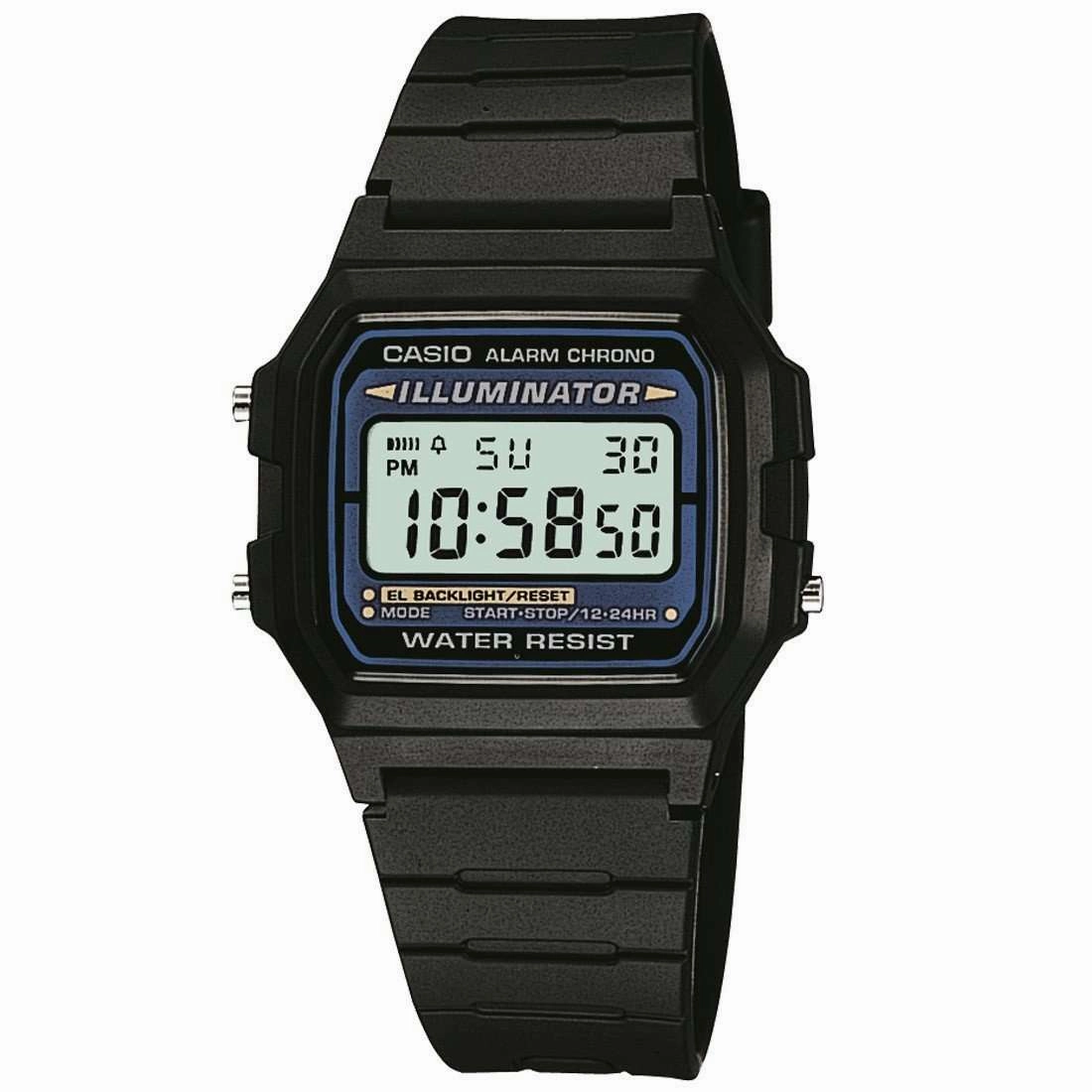 Casio Vintage F105W-1A Illuminator Sport Watch for Men and Women