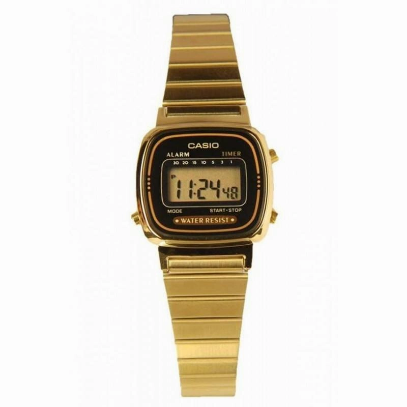Casio Vintage LA670WGA-1D Gold Plated Watch for Women