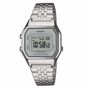 Casio Vintage LA680WA-7DF Silver Stainless  Watch for Women