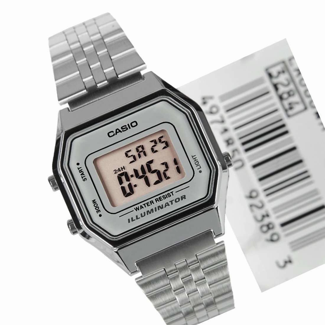 Casio Vintage LA680WA-7DF Silver Stainless  Watch for Women