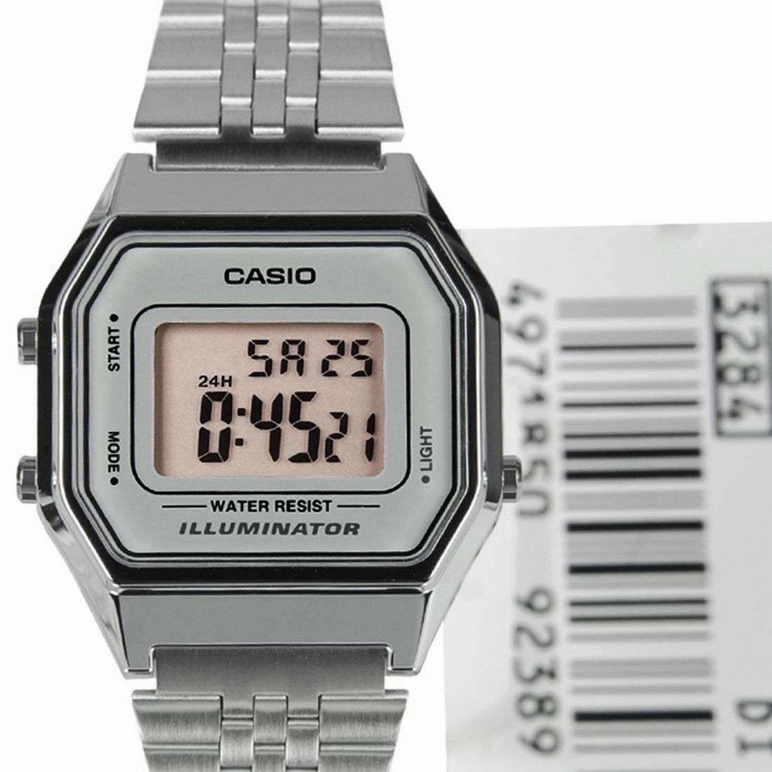 Casio Vintage LA680WA-7DF Silver Stainless  Watch for Women