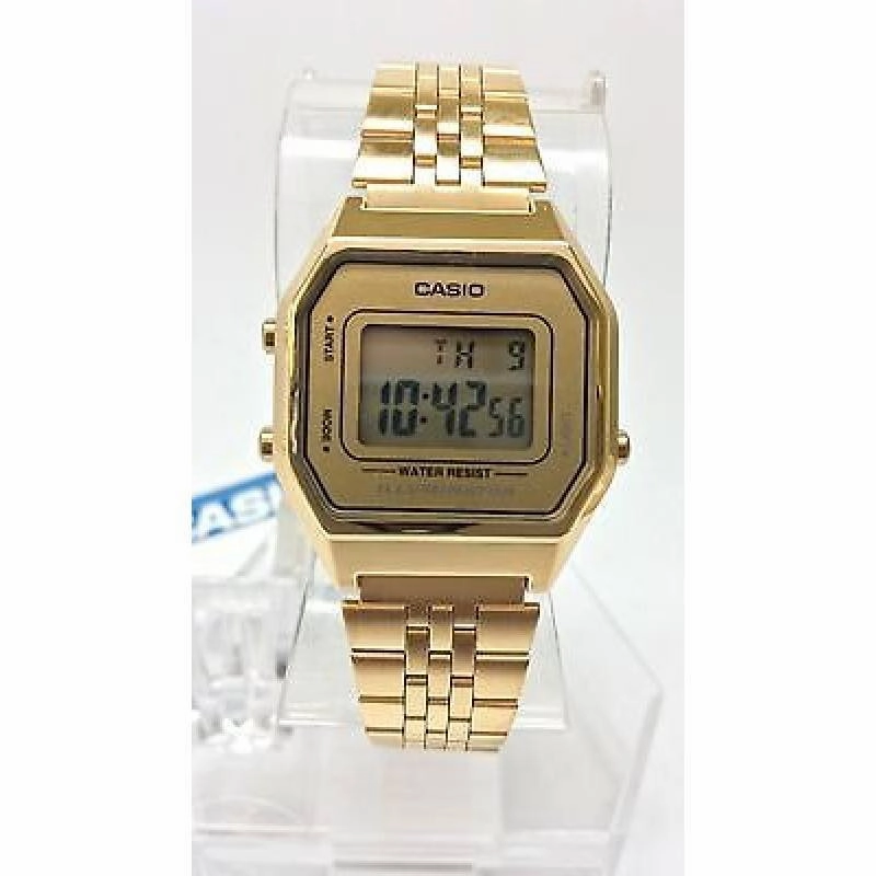Casio Vintage LA680WGA-9D Gold Plated Watch for Women