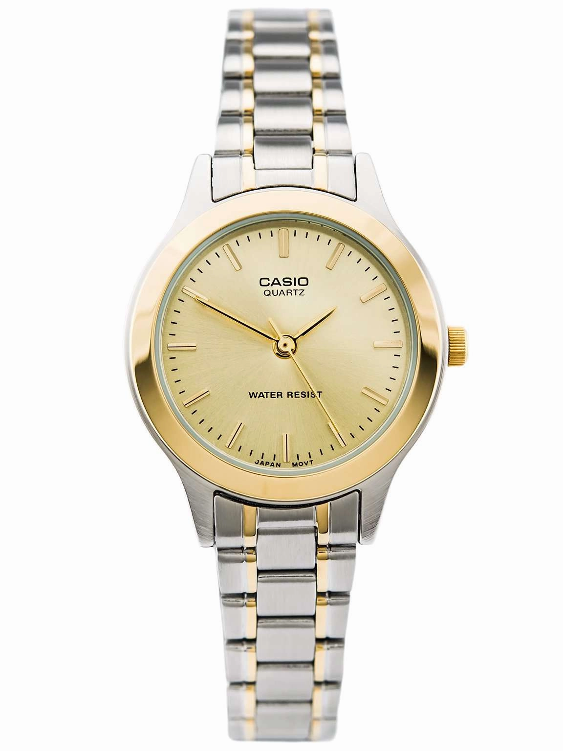 Casio Vintage LTP-1128G-9AR Silver & Gold Stainless Watch for Women