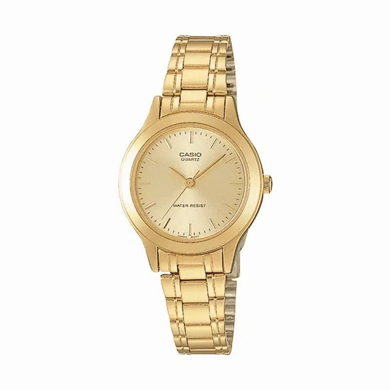 Casio Vintage LTP-1128N-9ARDF Women's Gold Stainless Watch for Women