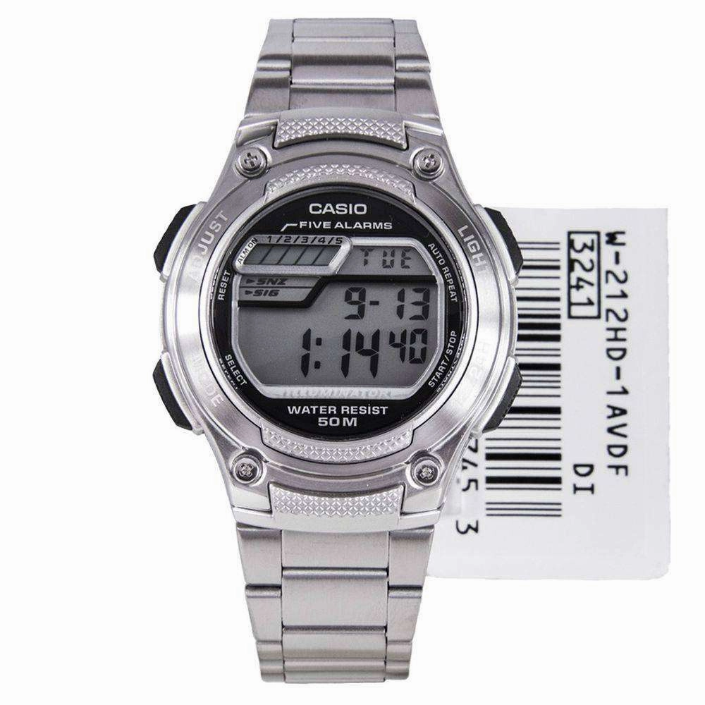 Casio W-212HD-1AVDF Silver Watch for Men