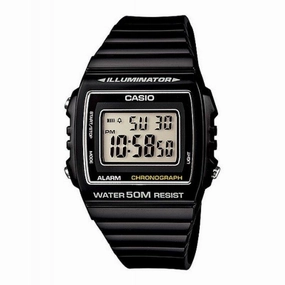 Casio W-215H-1A Black Resin Watch for Men and Women