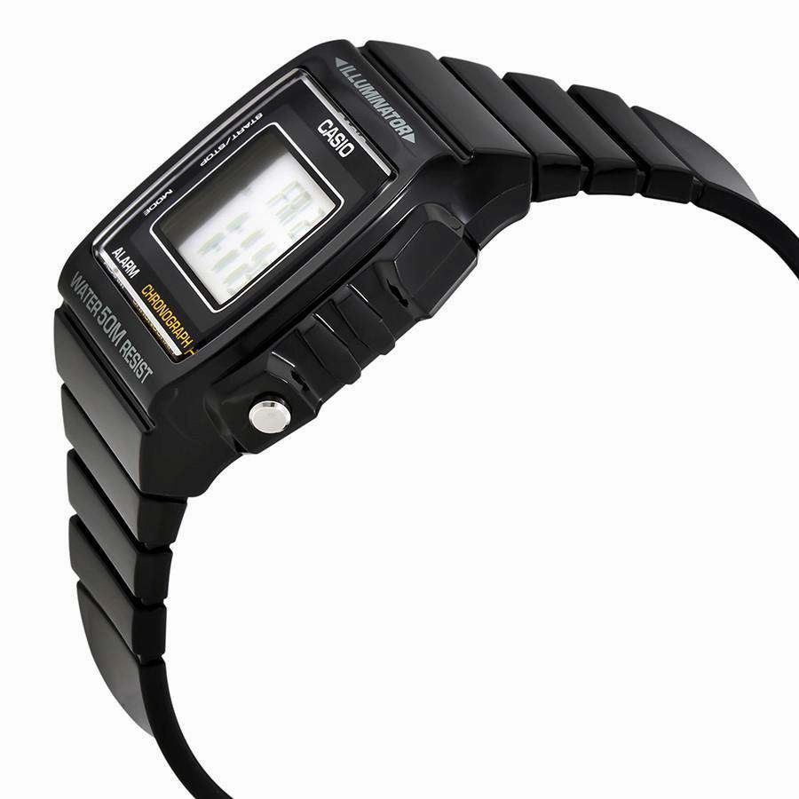 Casio W-215H-1A Black Resin Watch for Men and Women