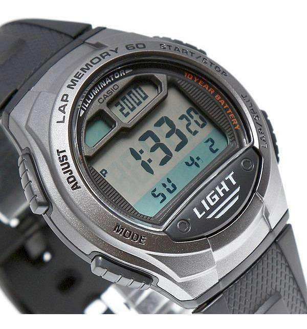 Casio W-734-1AVDF Black Resin Watch for Men