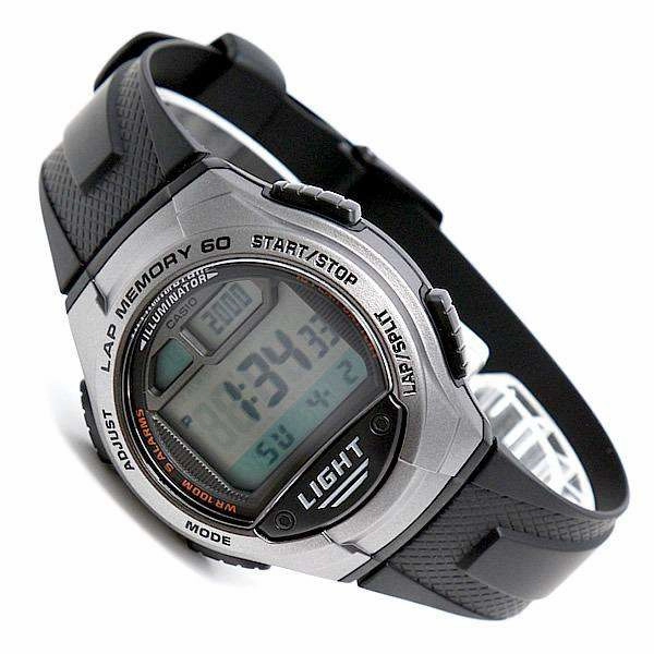 Casio W-734-1AVDF Black Resin Watch for Men