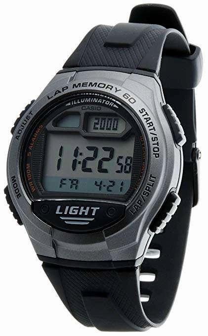 Casio W-734-1AVDF Black Resin Watch for Men