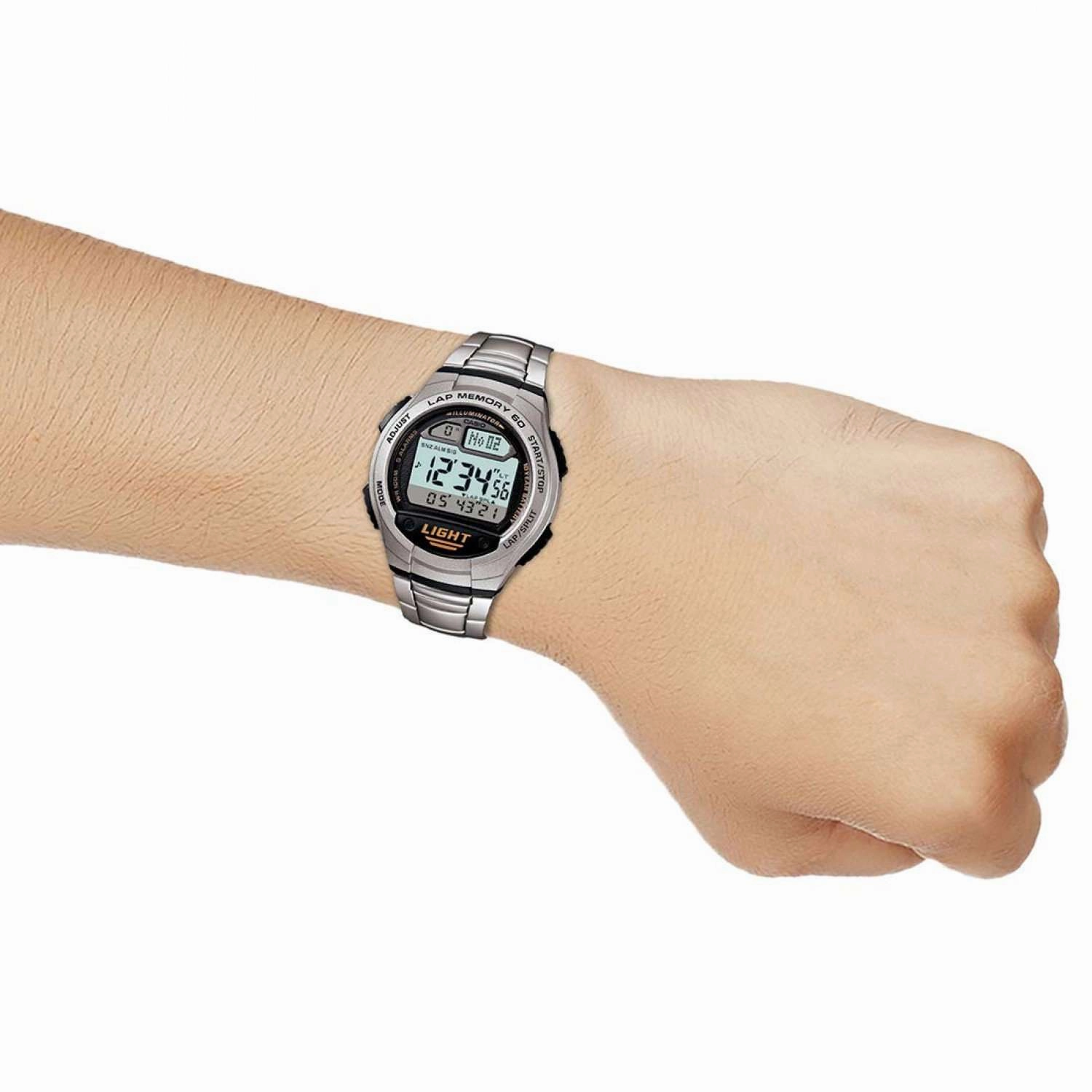 Casio W-734D-1AVDF Silver Stainless Watch for Men