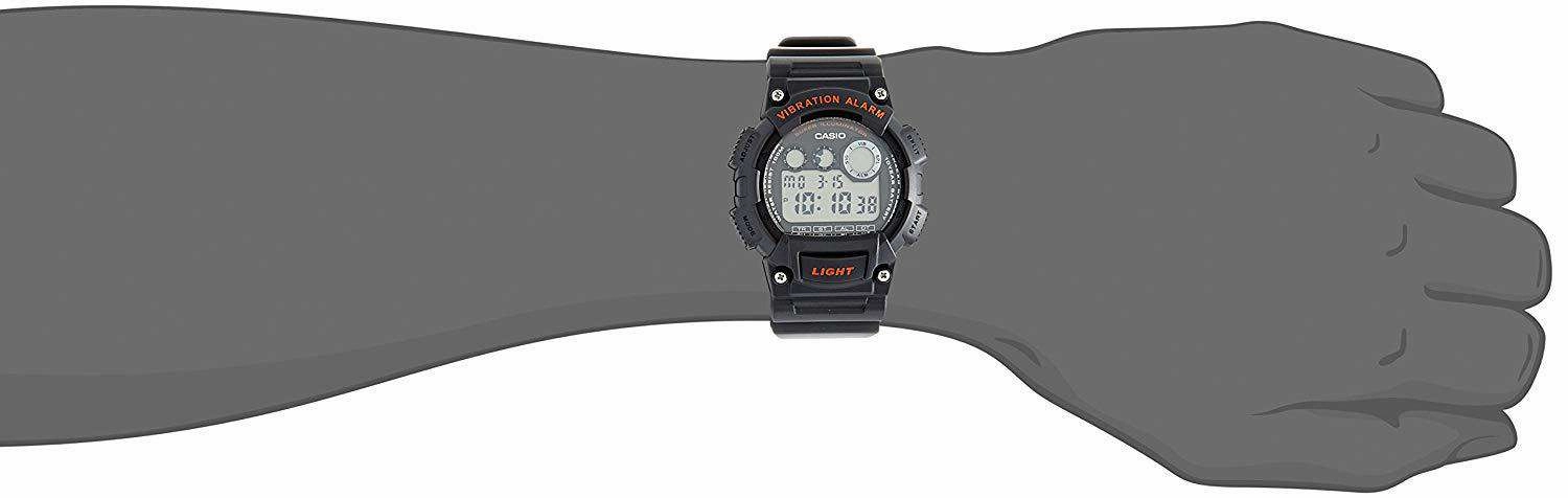 Casio W-735H-8A Black Resin Watch for Men