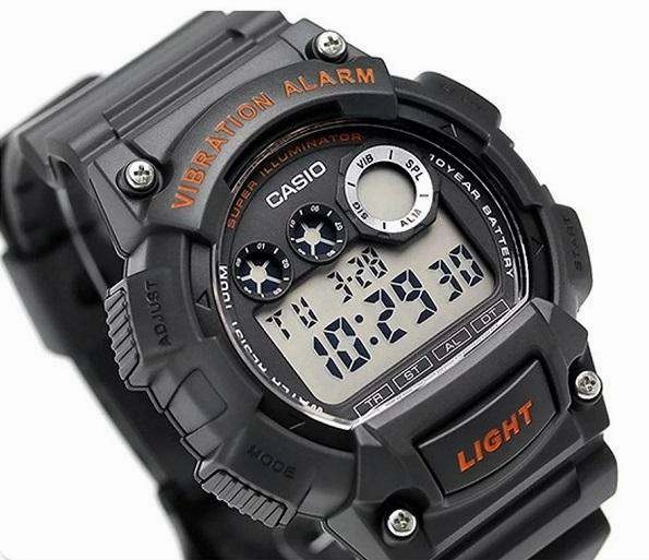 Casio W-735H-8A Black Resin Watch for Men