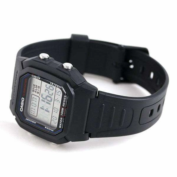 Casio W-800H-1AVDF Black Resin Strap Watch for Men